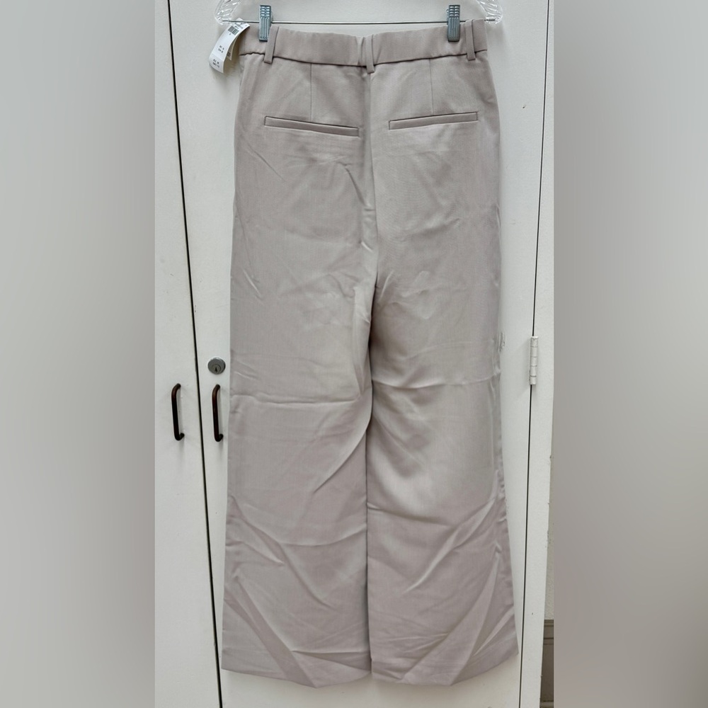 Abercrombie & Fitch Sloane Wide Leg Pants/Trousers in Light Taupe Size 28/6R - Picture 9 of 9